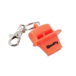 Scotty Pealess LifeSaver Whistle (Packaged), Silver/Black