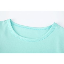 CYCHELRY Big Girls Pajamas Lovely 2PCS Soft Blue and Pink Pandas Short Sleeve with Pants Sleepwear Teens PJS Clothes Size 12