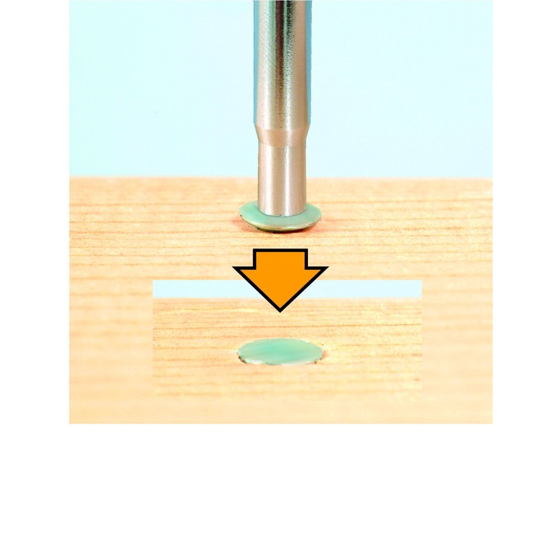 Ichinen Access 5431 Strong Tool Hammer Punch 2-Way Double Patch