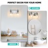 ALAISLYC 2-Light Bathroom Light Fixtures Modern Chrome Vanity Lights for