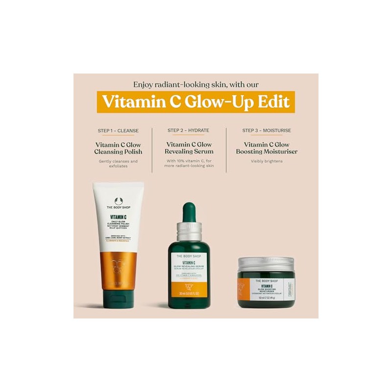 The Body Shop Vitamin C Glow Boosting Moisturiser for Unisex