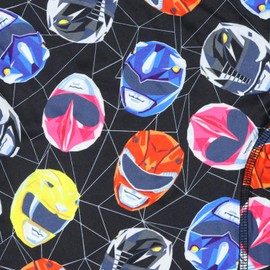 INTIMO Mighty Morphin Power Rangers Boxer Briefs Men's Allover Helmet Design Snug Fit Adult Underwear (3X-Large) Multicolored