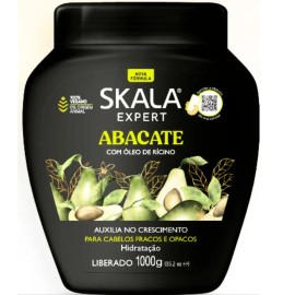 Mascara Skala Abacate Tratamiento De Aguacate Con Óleo De Ricino Para Cabello Débil y Opaco Vegano 1kg