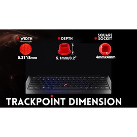 LeFix 3PCS Trackpoint Caps Low Profile Version for Lenovo Thinkpad T400 T410 T420 T430 T440 T450 T460(NOT T460s,T460p) T470(NOT T470s,T470p),T480(NOT T480s),Check Compatibility on Description Page