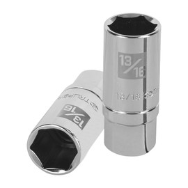 Truper D-1226-HPAL, Dado largo de 6 puntas std para bujía, 13/16", cuadro 1/2"