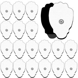 SM Electrodes TENS Unit Replacement Pads TENS Unit Pads Snap Electrodes Pads 20PCS Reusable 35-50 Times Self-Adhesive SM Electrodes Pads Snap On,Compatible with TENS Machine