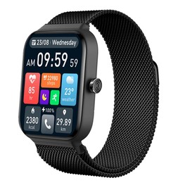 [SHANCHI] [Magnetic] [Magnetic] Replacement Band for 1.8 inch (22 mm) Magnetic Milanese Band, Comfortable Breathability, Stainless Steel, Precision Mesh Braid, Nano Penetration Plating, Anti-Abrasion