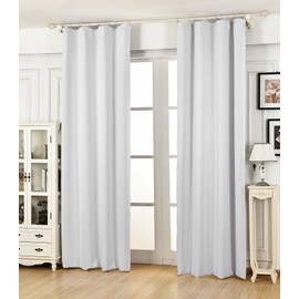 WOLTU® #489 Blackout Curtain Opaque with Ruffle Tape Blackout Curtain Lightweight Heavy Window Top Curtain, 135x245 cm