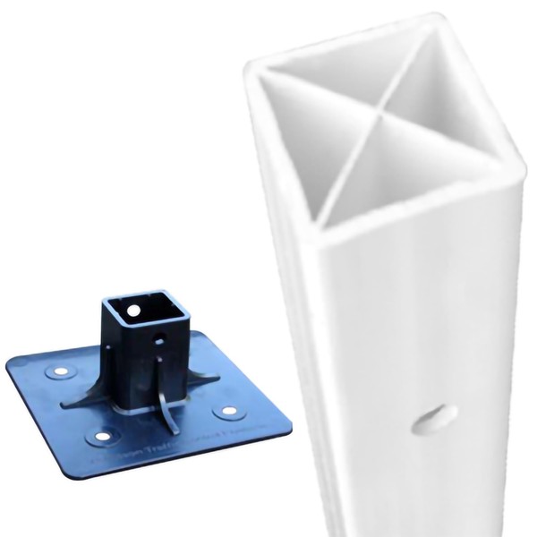 SmartSign "Flexible Square Sign Post with Black Base" - 8
