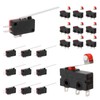 Iyowei 10 PCS Micro Limit Switch Long Hinge Lever +