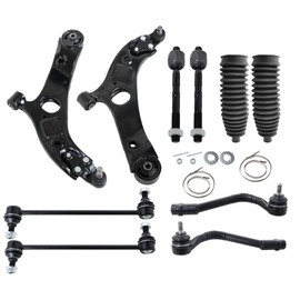 GXARTS Front Lower Control Arm Tie Rod Sway Bar K621592 K621593 ES800717 ES800718 Compatible With Kia Optima 2012-2015 Compatible With Kia Cadenza 2014-2016 Fit for Hyundai Azera Sonata 2012-2013