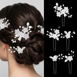 5 Pcs Wedding Hair Accessories Brides Prom Hair pieces