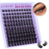 EYDEVRO Cluster Lashes Wispy Individual Eyelashes D Curl Lash Clusters