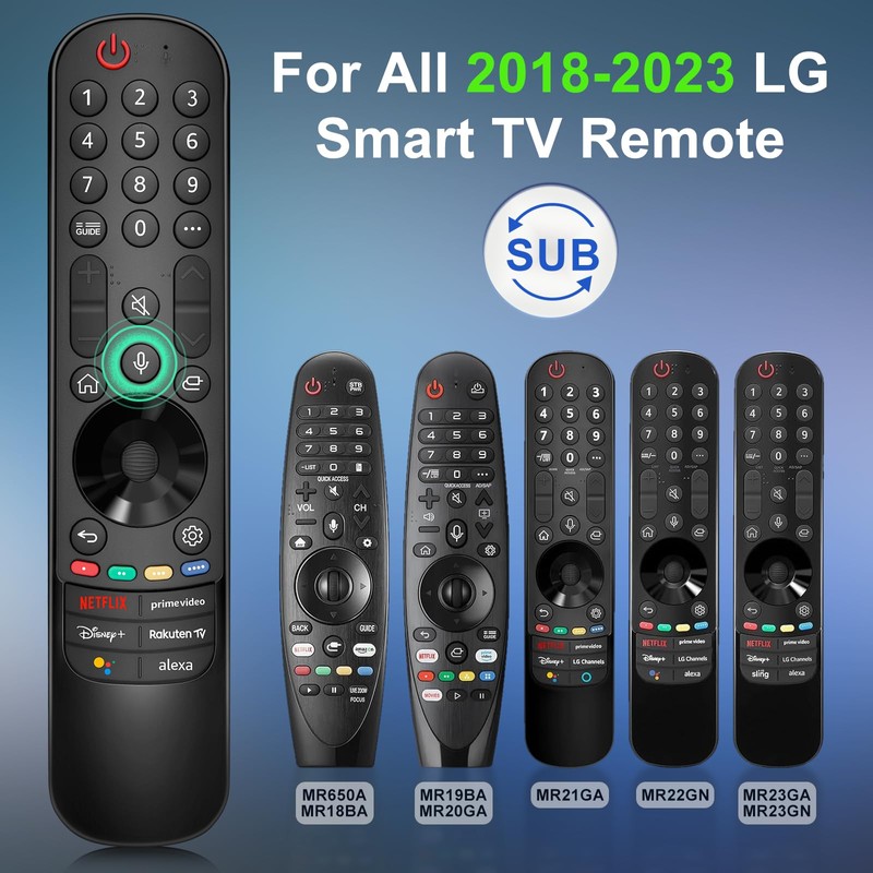 Voice Magic Replacement for LG-Smart-TV-Remote-Control 2018-2024,Universal for LG-Magic-Remote with Voice