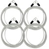 Lumintrail 4 Foot 3mm (1/8th Inch) Braided Steel Coated Security