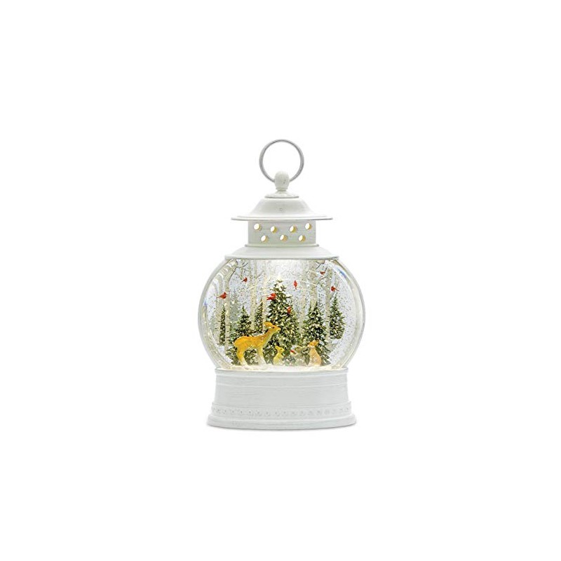 Melrose Forest Friends Snow Globe Lantern