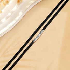 1PCS Velvet Black Choker Necklace for Women - Adjustable, Layered, Goth, Choker Collar Jewelry Gift - Tube