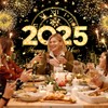 2025 New Year's Eve Banner Decoration 180 x 110 cm,