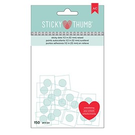 American Crafts - Puntos Adhesivos para Pulgar (150 Unidades, 1,27 cm)