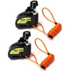 QWORK 2 Pack Motorcycle Disc Brake Lock with 110db Alarm