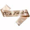 NAUXIUDSJS 30 Fabulous Sash, 30th Birthday Sash, Rose Gold Satin