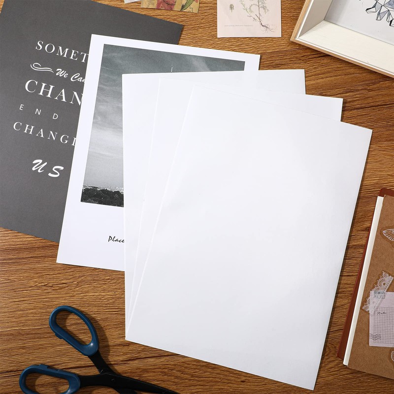 Nezyo 100 Pcs Double Sided Adhesive Sheets White Double Sided