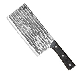 YIKANGHENG Professional Cleaver Chef Knife, High Strength Stainless Steel 7.5 Inch Sharp Kitchen Blade with Wooden Handle (1)