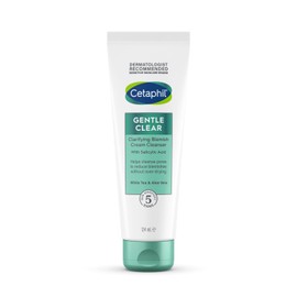 Cetaphil Gentle Clear Clarifying Blemish Cleanser 124ml, Face Wash for Gently Cleaning Pores, with 2% Salicylic Acid & Aloe Vera for Sensitive Skin