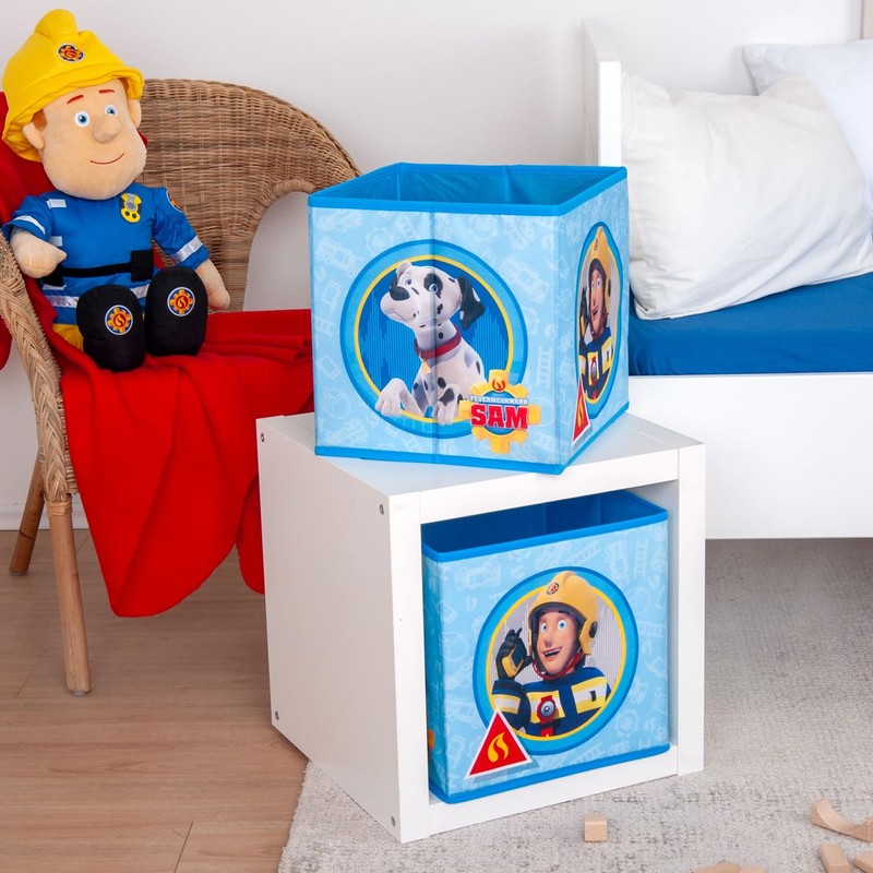 Herding Fireman Sam Storage Box, Approx. 30 x 30 x