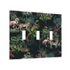 Decorative Switch Plate Covers Wild Jungle Animals Flamingo Zebra Bird