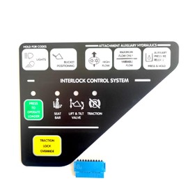 Bobcat skid steer loader left instrument panel 6675982 is used to repair the instrument button failure, using model S130 S50 S160 S220 S250 S300 S330