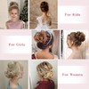 TESSHAIR Human Hair Messy Bun Hair Piece Scrunchie Women’s Hair