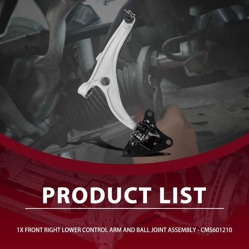 Front Lower Left Control Arm Ball Joint Assembly Replacement For