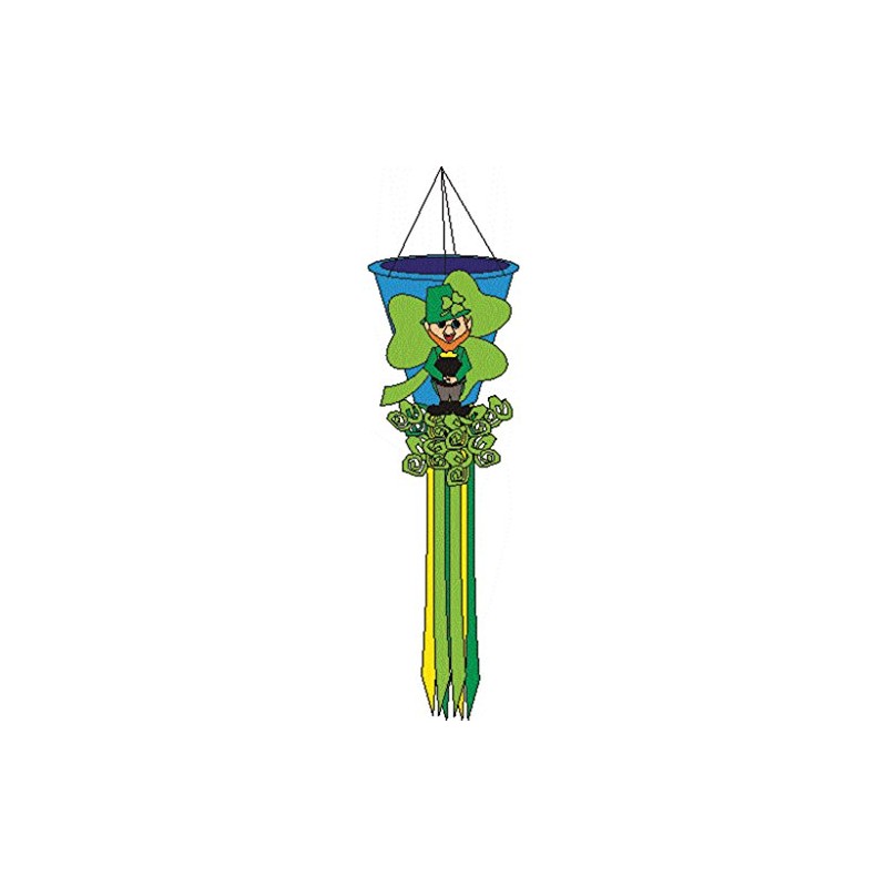 Premier Kites 78413 Leprechaun Holiday Wind Basket, 50-Inch