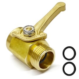 Cyprium Garden Hose Shut Off Valve Brass Water Hose Shut Off Valve 3/4 In. Heavy-Duty Solid Brass Garden Hose Connector Provides Full Flow And Secure Fittings