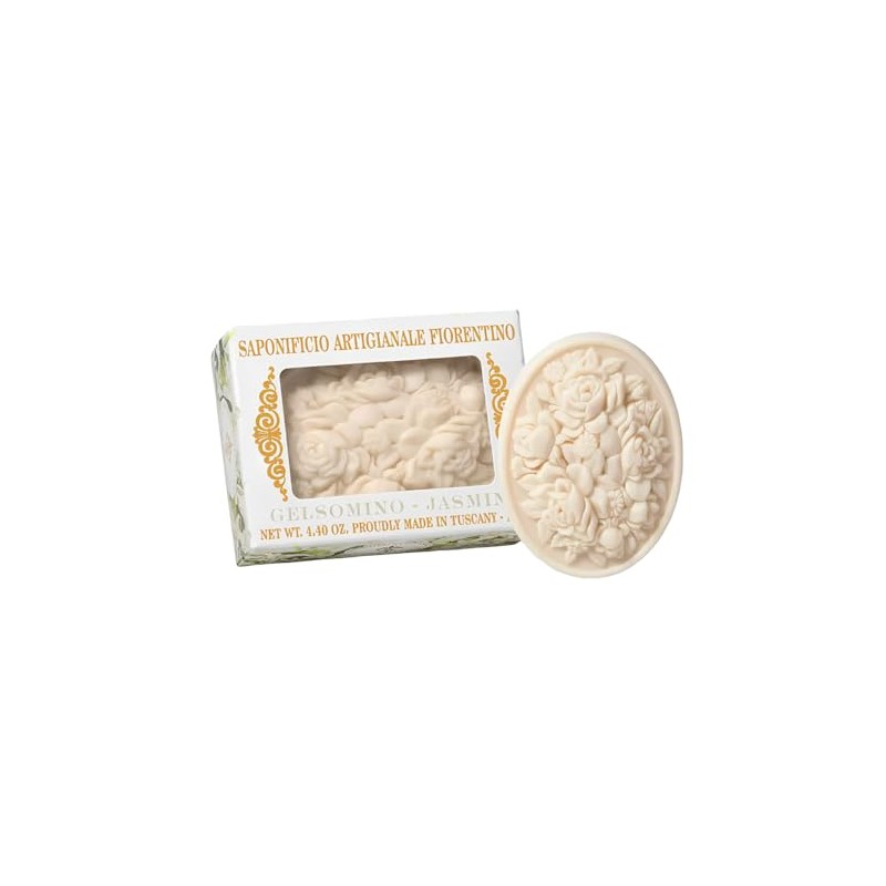 Fiorentino Carving Soap, Jasmine, 4.2 oz (120 g)