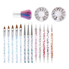 Baluue Diy Nail Art Pen Set 6pc Manicure Drawing Tools Handheld Nail Art Pen Kit for Family Friends