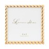 Lawrence Frames Rope Design Metal Frame, 4x4, Gold
