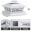SIEDiNLAR Solar Post Lights Outdoor 4 Modes Deck Fence Post