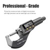 REXBETI Digital Micrometer, Professional Inch/Metric Measuring Tools 0.00005"/0.001 mm Resolution