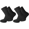 normani 2 Pairs of Cuddly Socks Colour Plain / Black