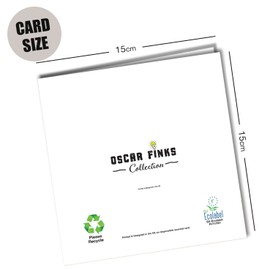 Oscar Finks New Job Congratulations Card, 350gsm Quality Card, Blank Inside, Unique Design toast to your new job #1653