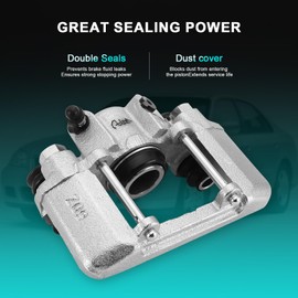 AULINK 47730-42050 Rear Right Disc Brake Caliper Assembly w/o Bracket (2.4L L4) Compatible with Toyota RAV4 2004 2005 Replaces 4773042050 19-2970 192970