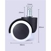 2 Inch Silent Rubber Furniture Casters – Set of 5