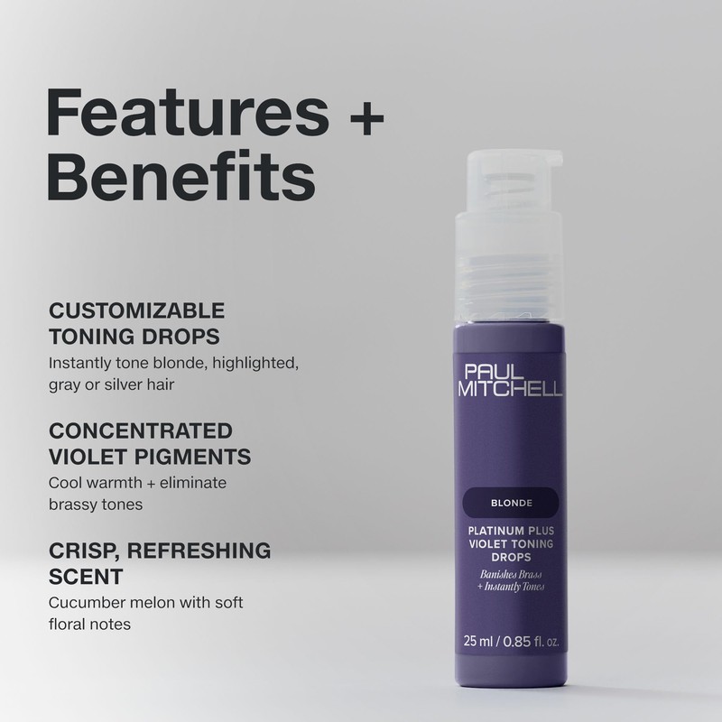 Paul Mitchell Platinum Plus Toning Drops 25ml - gocce tonalizzanti