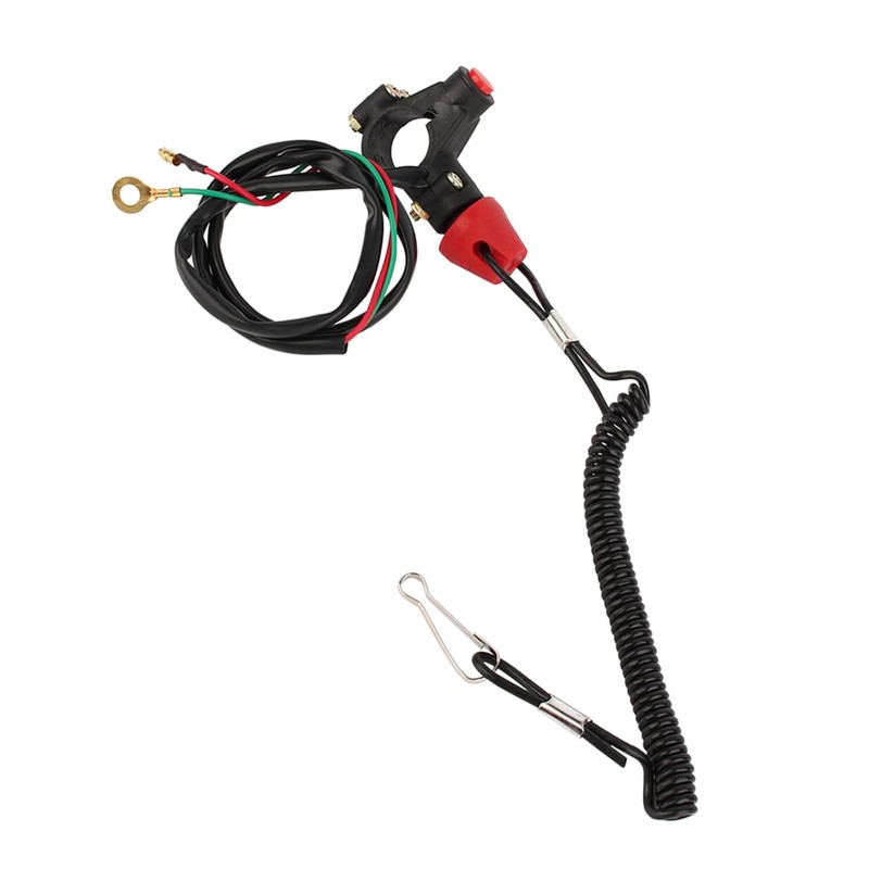 2 Pieces Motor Emergency Stop Switch Motor Cable Lanyard Stop