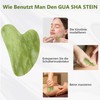 GUGUG Gua Sha Stone and Face Jade Roller Set for