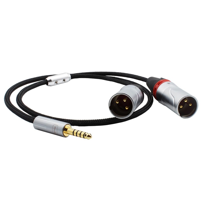 Youkamoo 4.4mm to XLR Balanced Headphone Audio Cable, 8 Core