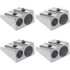 Makeup Pencil Sharpen, 4Pcs Manual Double Hole Pencil Sharpener 2-Hole
