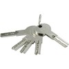 Cylinder ISR6 30x80 5 Keys 6 Pins Nickel-Plated Brass Iséo